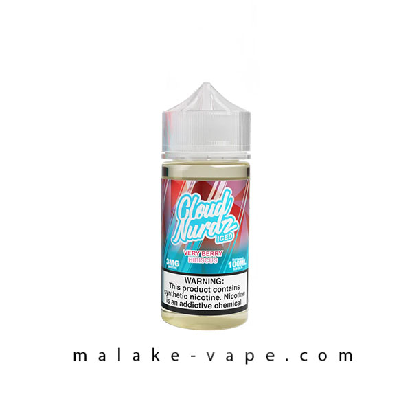 جویس تمشک شاتوت یخ کلود نوردز (100میل) CLOUD NURDZ ICED VERY BERRY HIBISCUS
