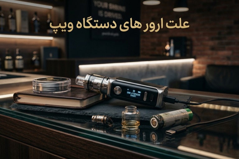 علت ارور های دستگاه ویپ